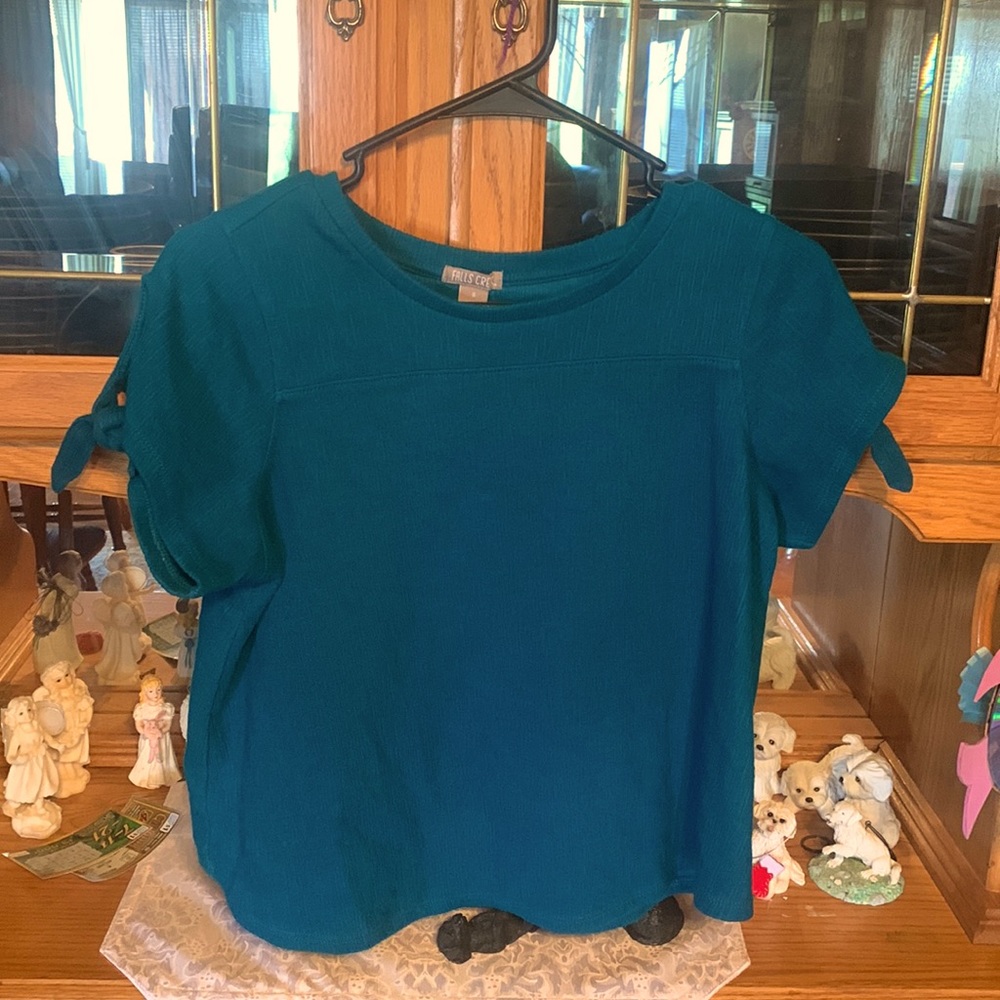 Falls Creek Turquoise Short Sleeve Shirt